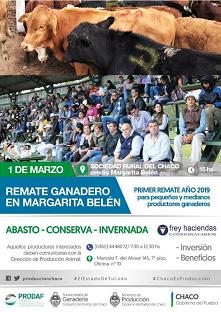 Remate ganadero en Margarita Bel n ChacoFederal